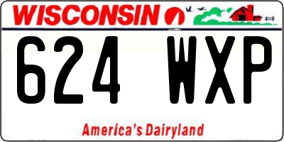 WI license plate 624WXP