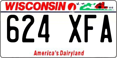 WI license plate 624XFA