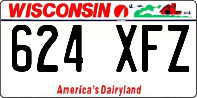 WI license plate 624XFZ