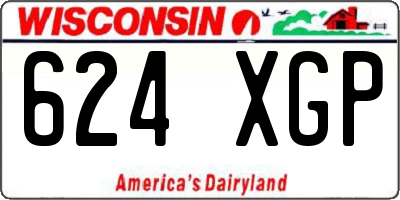WI license plate 624XGP