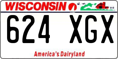 WI license plate 624XGX