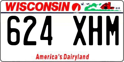WI license plate 624XHM