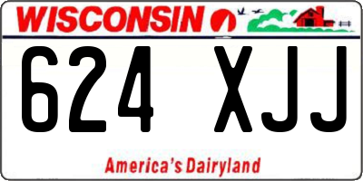 WI license plate 624XJJ