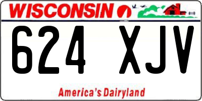 WI license plate 624XJV