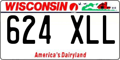 WI license plate 624XLL