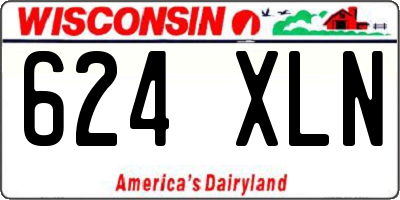 WI license plate 624XLN