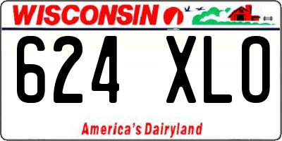 WI license plate 624XLO