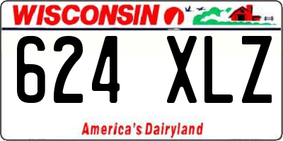 WI license plate 624XLZ