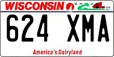 WI license plate 624XMA