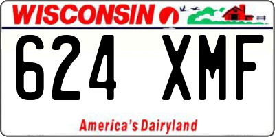 WI license plate 624XMF