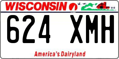 WI license plate 624XMH