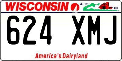 WI license plate 624XMJ