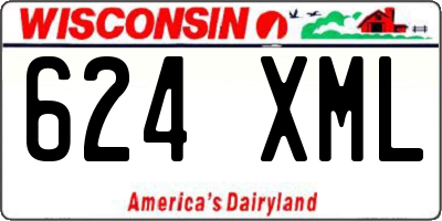 WI license plate 624XML
