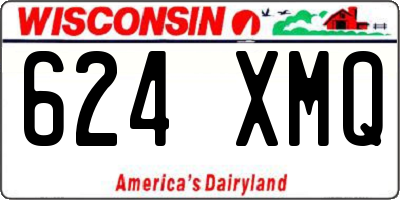 WI license plate 624XMQ