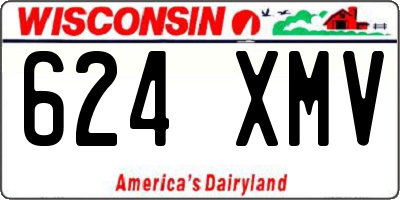 WI license plate 624XMV