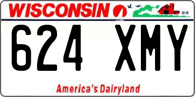 WI license plate 624XMY