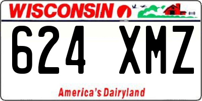 WI license plate 624XMZ