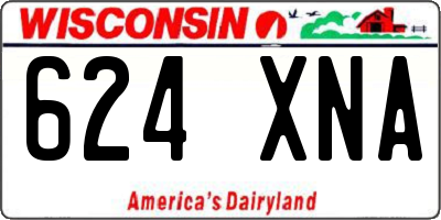 WI license plate 624XNA