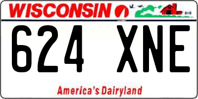 WI license plate 624XNE