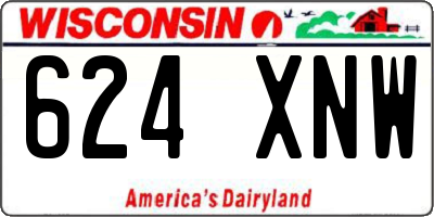 WI license plate 624XNW
