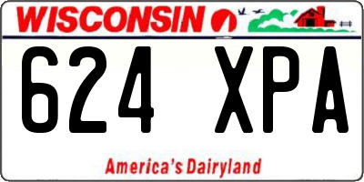 WI license plate 624XPA