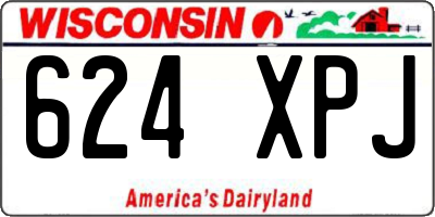 WI license plate 624XPJ