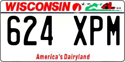 WI license plate 624XPM