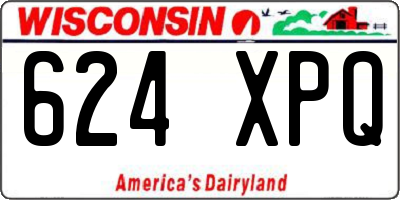 WI license plate 624XPQ