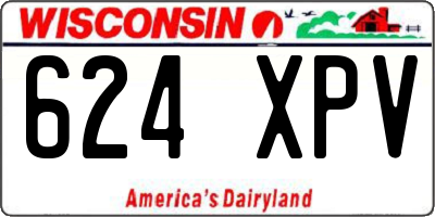 WI license plate 624XPV