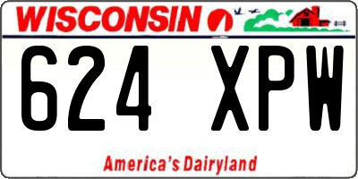 WI license plate 624XPW