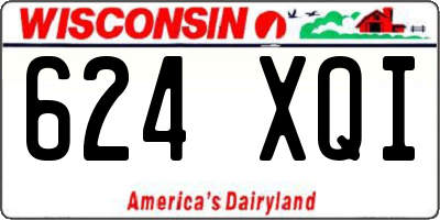 WI license plate 624XQI