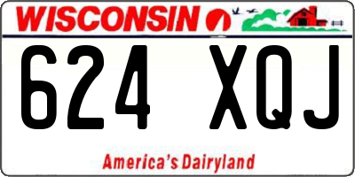 WI license plate 624XQJ