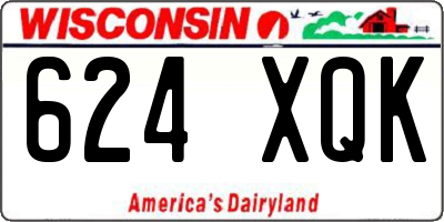WI license plate 624XQK