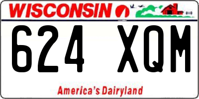 WI license plate 624XQM