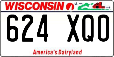 WI license plate 624XQO