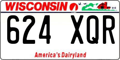 WI license plate 624XQR