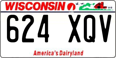 WI license plate 624XQV