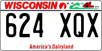 WI license plate 624XQX