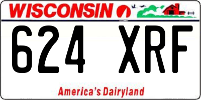WI license plate 624XRF