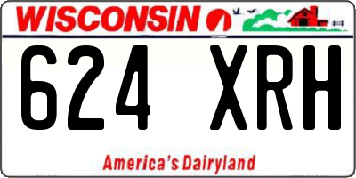 WI license plate 624XRH