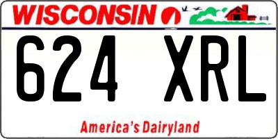 WI license plate 624XRL