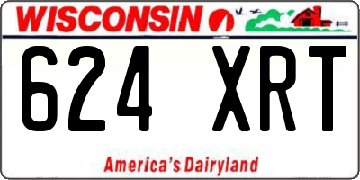 WI license plate 624XRT