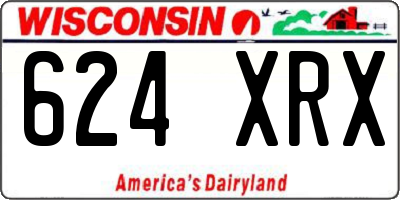 WI license plate 624XRX