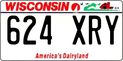 WI license plate 624XRY