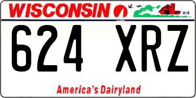 WI license plate 624XRZ