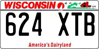 WI license plate 624XTB