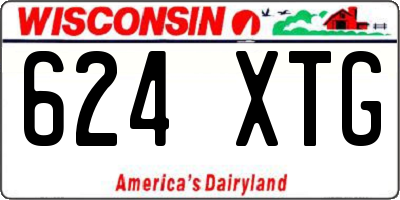 WI license plate 624XTG