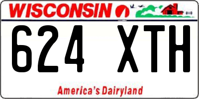 WI license plate 624XTH