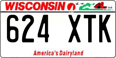 WI license plate 624XTK