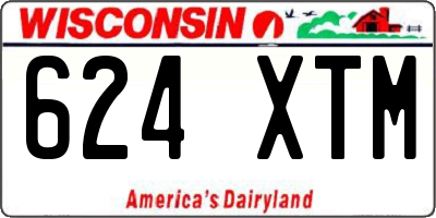 WI license plate 624XTM